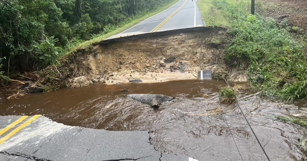 North Carolina town hit with record rainfall: 