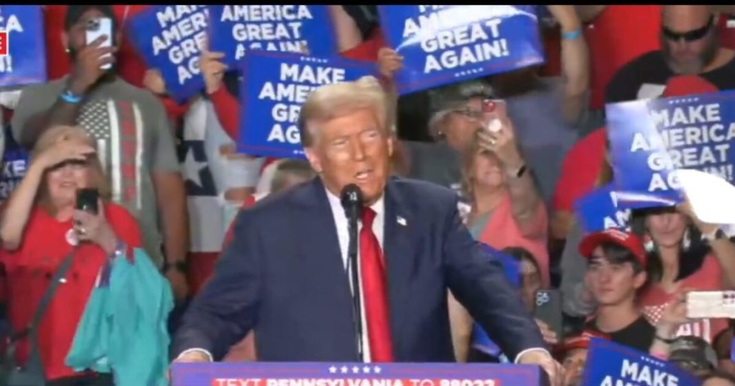 President Trump Holds Rally in Erie, Pennsylvania — 