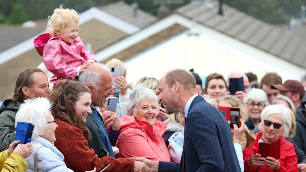 Prince William admits there's still 'long way to go' in Kate's cancer recovery as he steps out for first solo visit to Wales