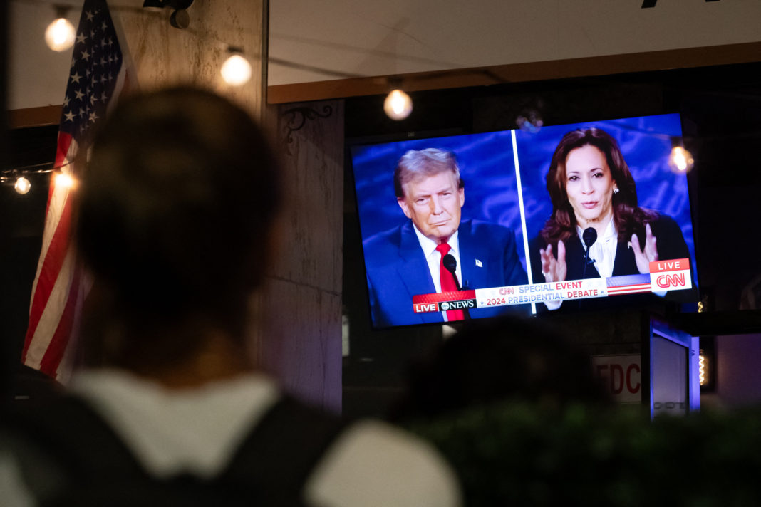 Trump Harris Debate view