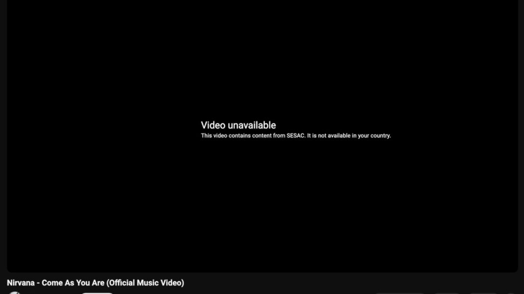 Thousands of Music Videos, Including Nirvana's 'Smells Like Teen Spirit,' Removed From YouTube Amid Copyright Dispute