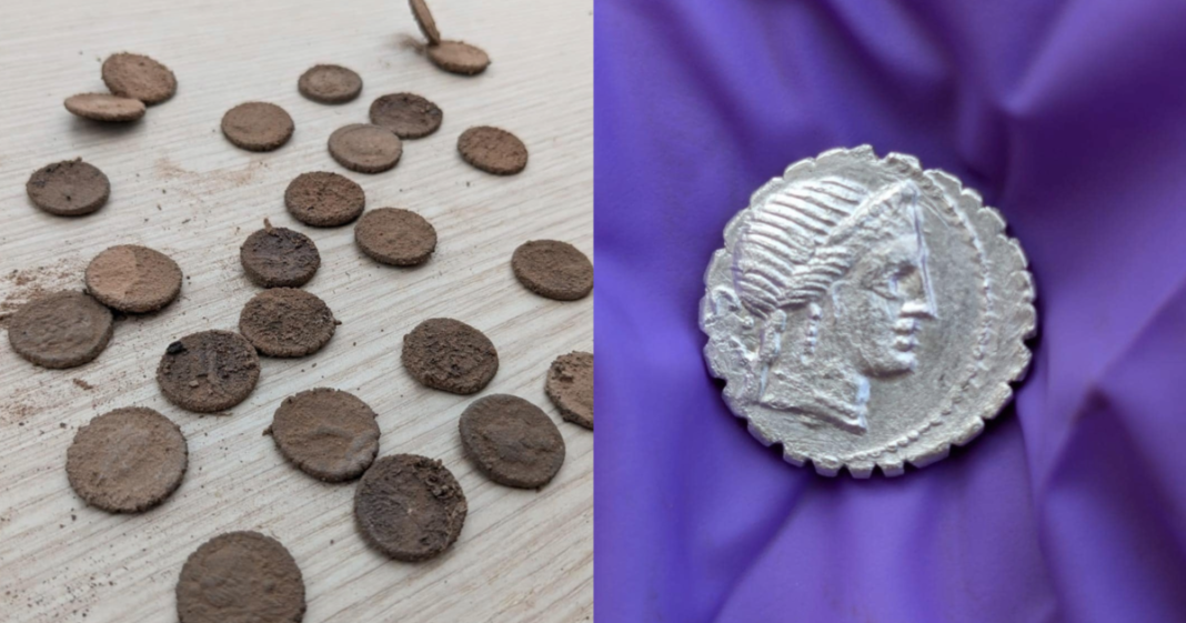 Treasure trove of ancient silver coins found 