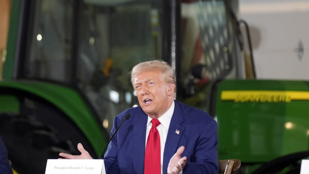 Trump threatens '200% tariff' if John Deere moves production to Mexico