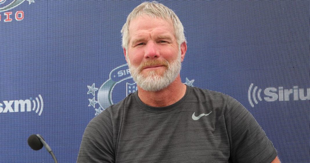 Former NFL player Brett Favre is seen at an event connected with Super Bowl LVI on Feb. 11, 2022, in Los Angeles, California.