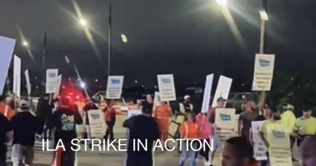 45,000 Dock Workers From Maine to Texas Go on Strike — Nation Braces for Inflation Spike and Supply Chain Chaos — Experts Warn U.S. Faces $5 Billion Loss a Day | The Gateway Pundit | by Jim Hᴏft