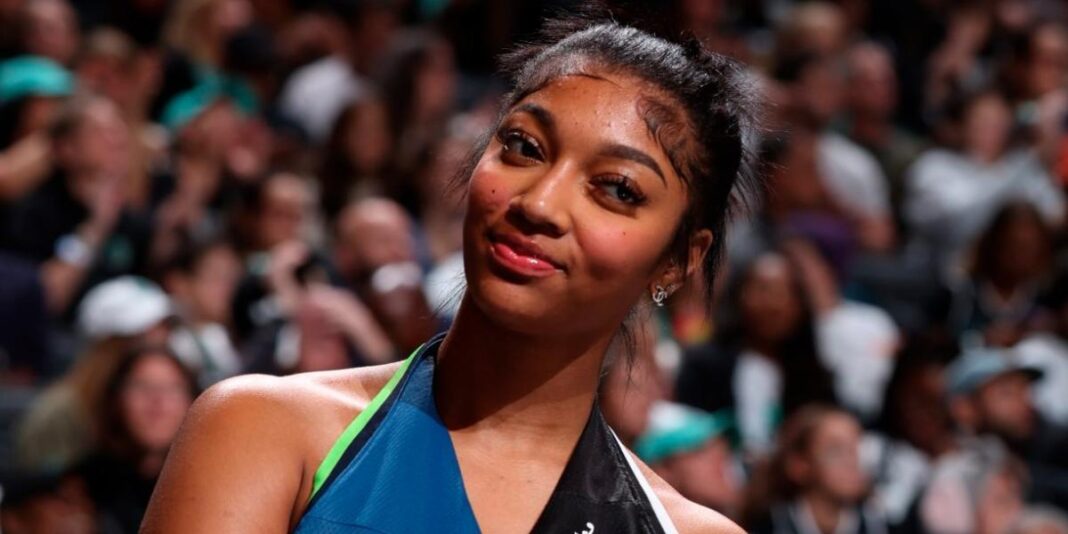 Angel Reese slays with custom mashup jersey at WNBA Finals