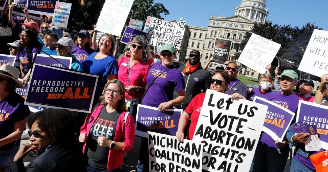 Battle over abortion access stretches to state supreme court races