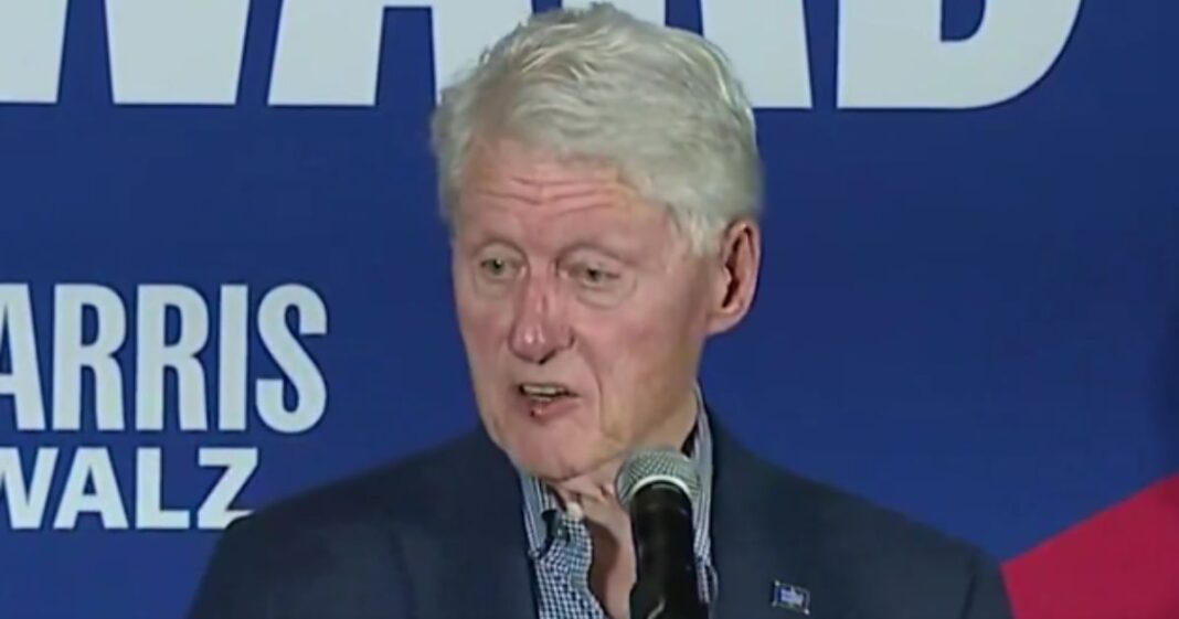 While campaigning for Vice President Kamala Harris in Arizona, former President Bill Clinton pointed out that her campaign is vulnerable.