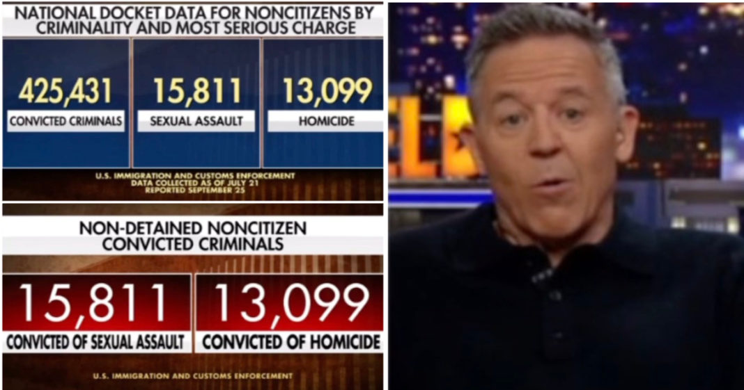 Greg Gutfeld SHREDS Fake News for Ignoring Report on 13,000 Killer Migrants Inside the US - Thanks To Kamala, Democrats (Video) | The Gateway Pundit | by Jim Hoft