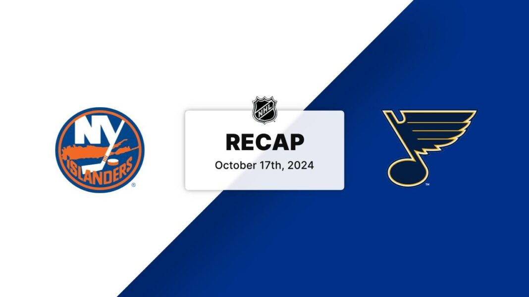 Islanders at Blues 10.17.24 | NHL.com