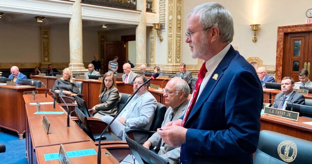 Kentucky state senator dies weeks after plunging into an empty swimming pool on a mower