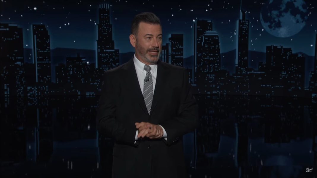 Kimmel Has a Theory About Trump’s Live Debate Posting Spree