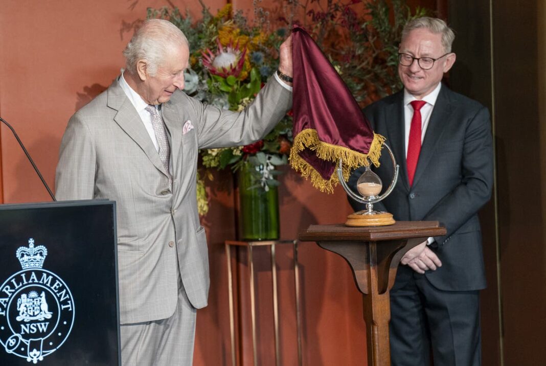 King Charles gifts hourglass to local Australian parliament- Royal family live 