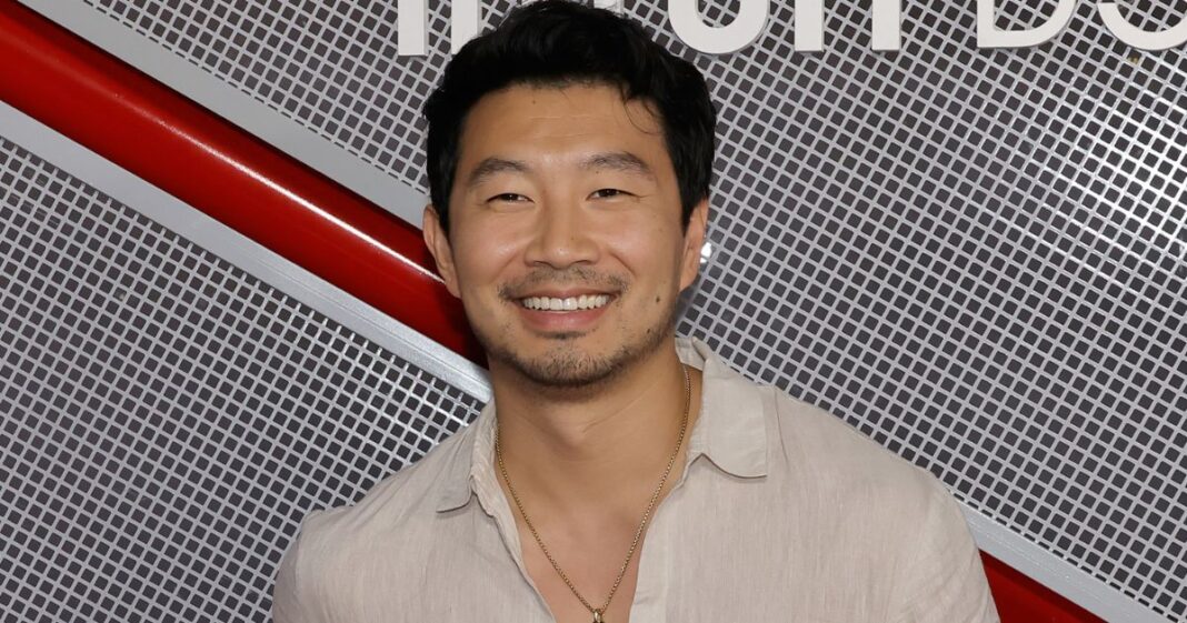 Simu Liu attends the opening night of The Intuit Dome in Los Angeles, California, on Aug. 15.