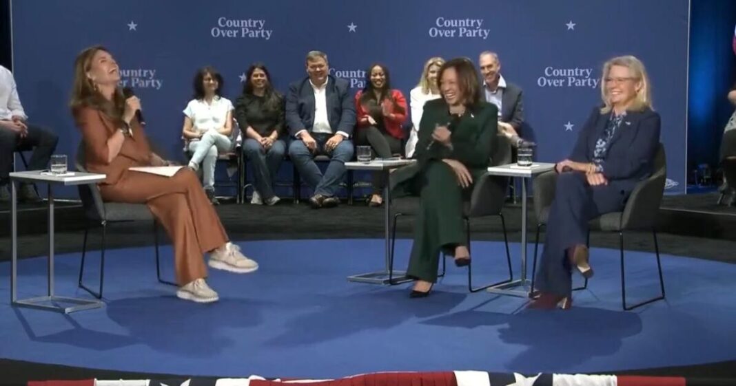 Moderator Admits Audience Can't Ask Questions at Kamala's Fake Town Hall with Liz Cheney Because the Questions are 