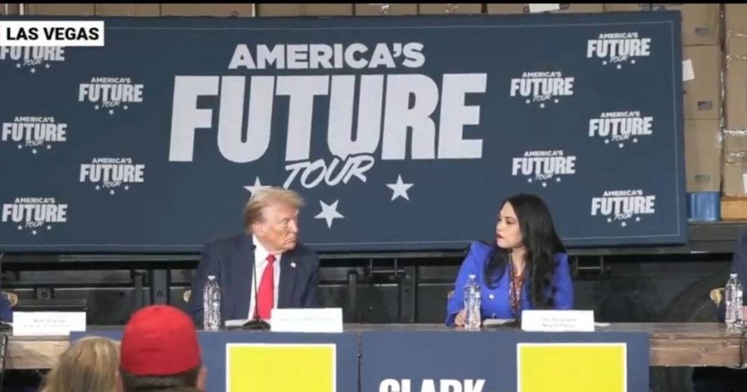 President Trump Speaks in Las Vegas at Hispanic Roundtable Discussion with Goya Foods CEO Bob Unanue: 