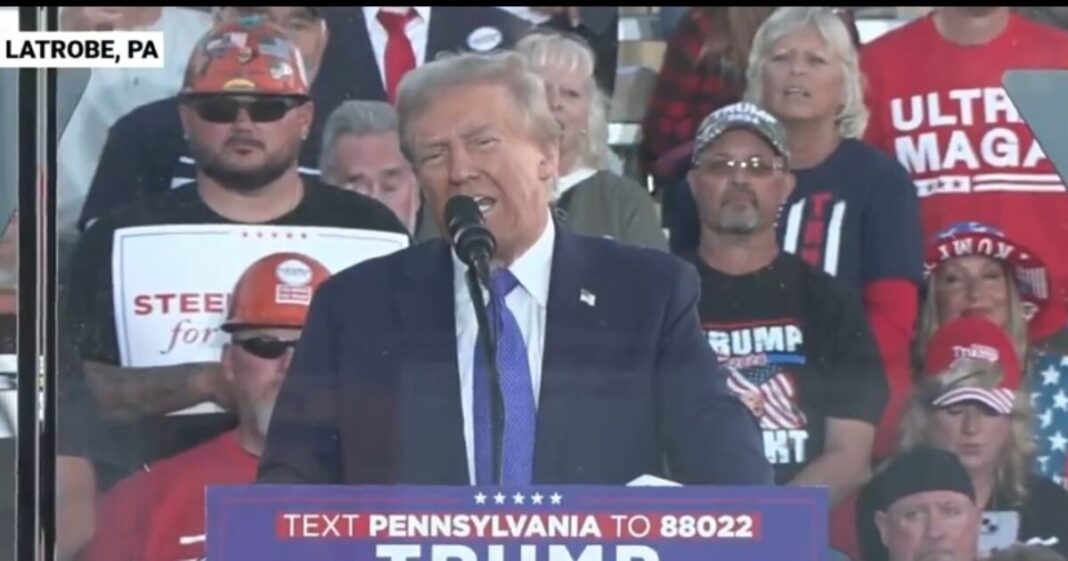 President Trump Takes the Stage in Latrobe, Pennsylvania to Thunderous Applause: “Your Vote Will Decide Whether We Give Up on America or Whether we Save America” (VIDEO) | The Gateway Pundit | by David Greyson