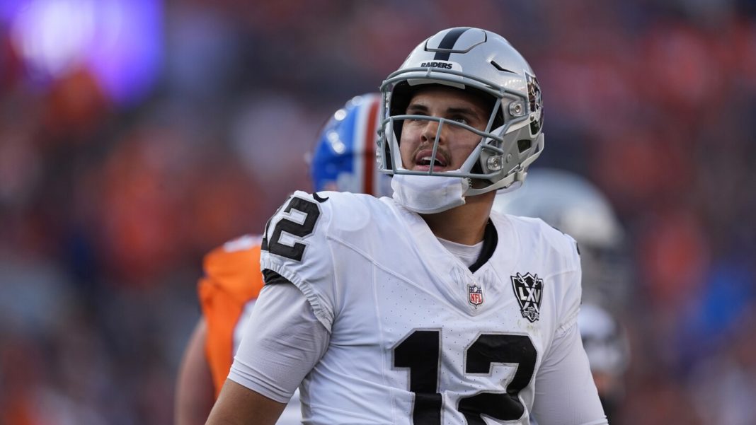 Raiders return to Aidan O'Connell as starting QB against the Steelers, benching Gardner Minshew