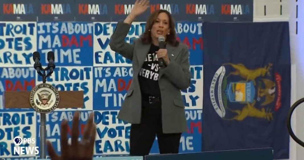 SHE'S KOLLAPSING: A Visibly Exhausted Kamala Harris Was on Stage in Detroit For Only Six Minutes, 36 Seconds... And Lizzo Never Performed! (VIDEO) | The Gateway Pundit | by Cristina Laila