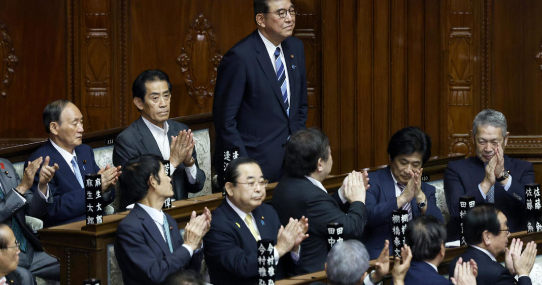 Shigeru Ishiba elected Japan's prime minister by Parliament after predecessor's administration was rocked by scandals