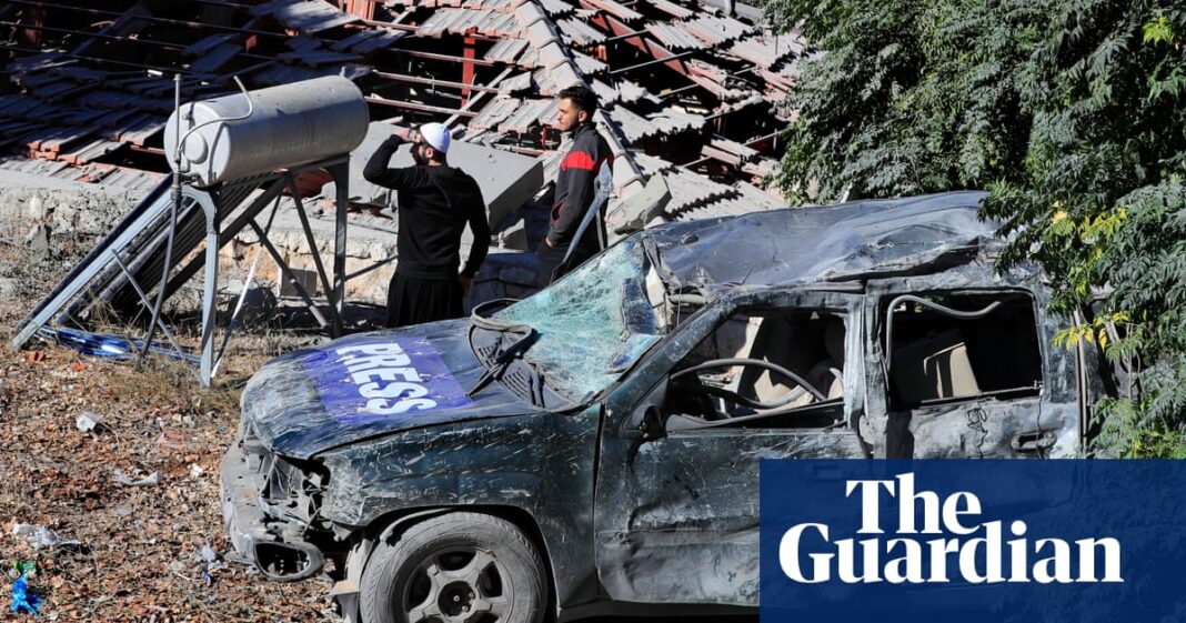 Three journalists killed by Israeli airstrike in southern Lebanon