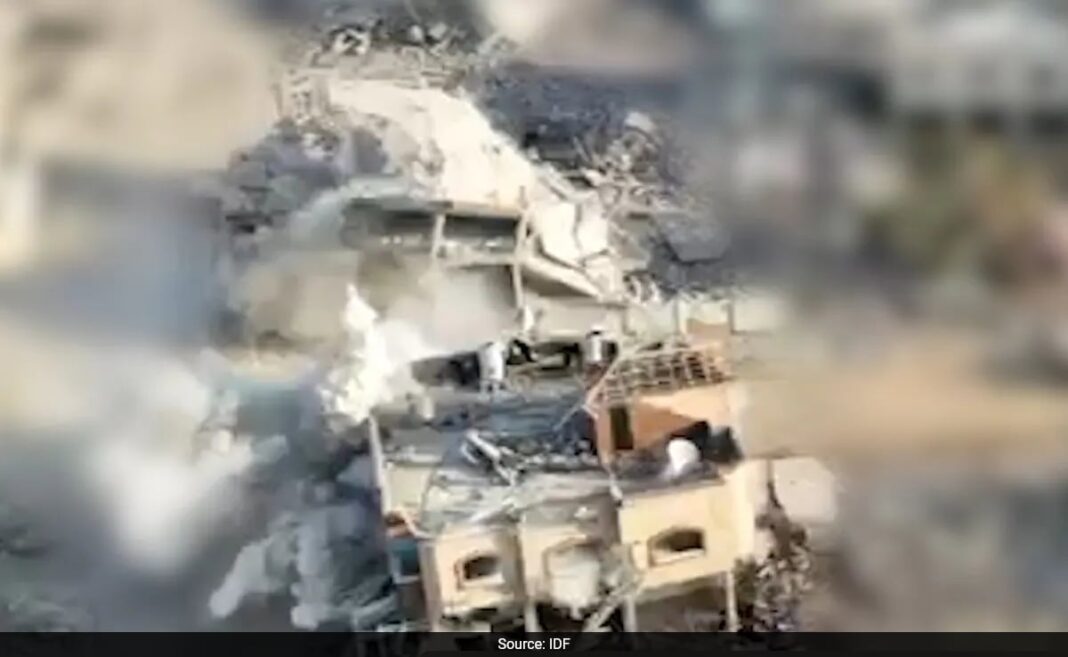 Video: Israeli Tank Fires At Yahya Sinwar's Gaza Hideout Before Ground Raid