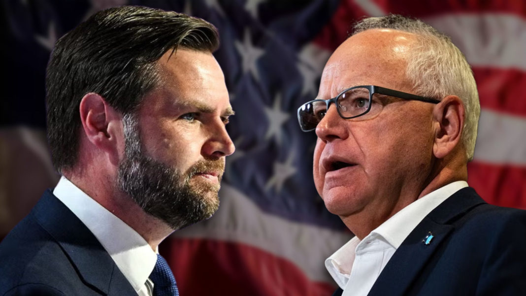 WATCH LIVE: J.D. Vance and Tim Walz Square Off in First Vice Presidential Debate at 9 PM ET - LIVE Reaction From Trump! | The Gateway Pundit | by Jordan Conradson