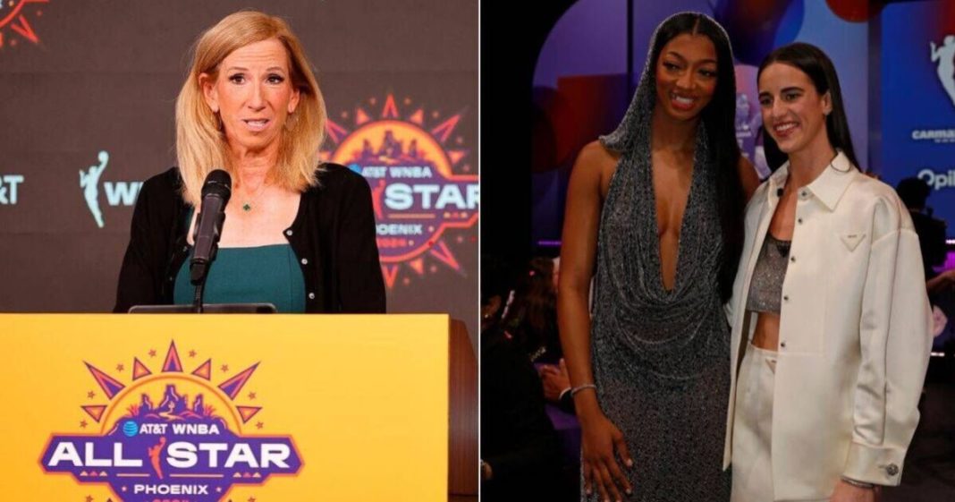 WNBA commissioner issues Angel Reese response when asked about Caitlin Clark