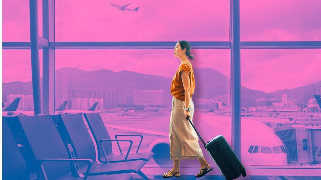 woman at airport